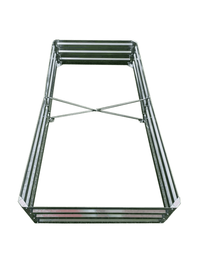 Galvanized Rectangle Raised Garden Bed – Heavy - Duty Steel Outdoor Planter Box - with 6 × 3 × 1 ft | Sold by Uncle Wiener's Wholesale