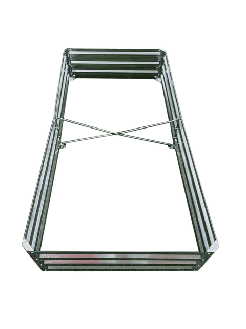 Galvanized Rectangle Raised Garden Bed – Heavy - Duty Steel Outdoor Planter Box - with 6 × 3 × 1 ft | Sold by Uncle Wiener's Wholesale