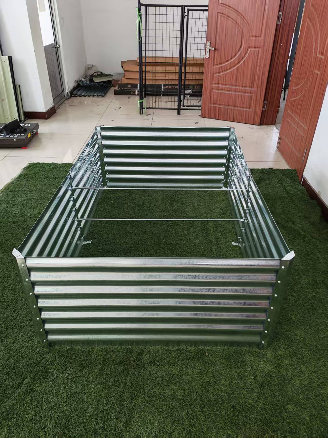 Galvanized Rectangle Raised Garden Bed – Heavy - Duty Steel Outdoor Planter Box - with 6 × 4 × 2 ft | Sold by Uncle Wiener's Wholesale