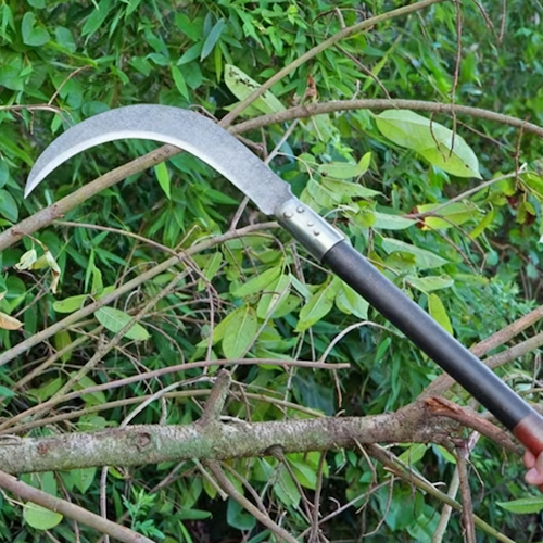 Garden Sickle 22.4" Curved Hand Weeding Tool 8" Blade GRDSK1 - with | Sold by Uncle Wiener's Wholesale