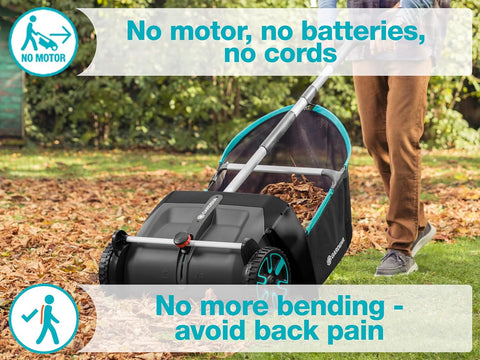 Gardena 3565 Leaf and Lawn Collector, The Clever Back - Saving Solution for Collecting Foliage - with | Sold by Uncle Wiener's Wholesale
