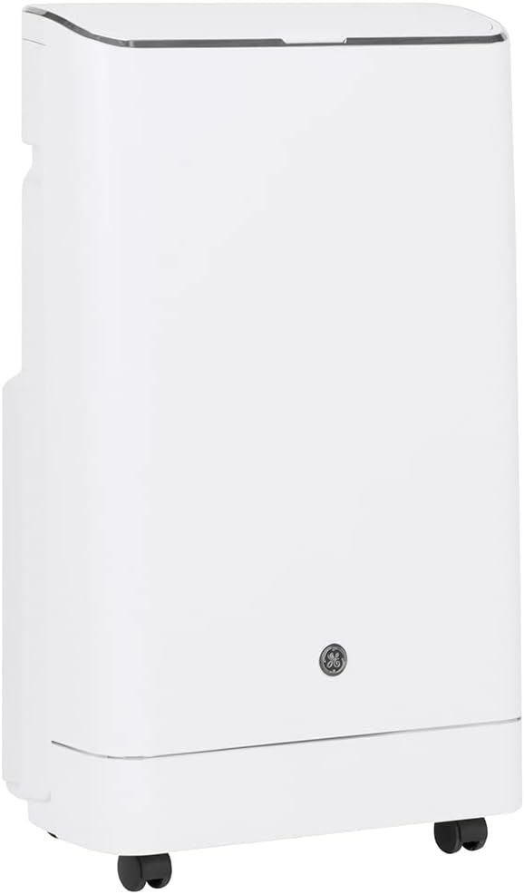 GE 14,000 BTU Portable Air Conditioner for Medium Rooms up to 550 sq ft. (9,850 BTU SACC), 3 - in - 1 with Dehumidify, Fan, and Auto Evaporation, Included Window Installation Kit - with | Sold by Uncle Wiener's Wholesale