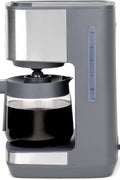 GE Drip Coffee Maker With Timer | 12 - Cup Glass Carafe Coffee Pot With Adjustable Keep Warm Plate | Wide Shower Head for Maximum Flavor | Kitchen Essentials | Stainless Steel - with Stainless Steel | Sold by Uncle Wiener's Wholesale
