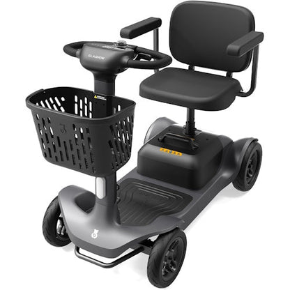 Glashow S1 4-Wheel Mobility Scooter for Adults – 25-Mile Range, 6.2 MPH GLS1-GY - with | Sold by Uncle Wiener's Wholesale