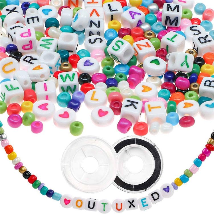 Glass Seed Beads Jewelry Making Kit 7200PCS 4mm DIY Bracelet Craft Set Multicolor GSB139 - with | Sold by Uncle Wiener's Wholesale