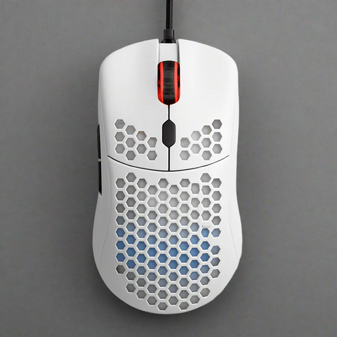 Glorious Model O Wired Gaming Mouse – 6 Buttons, USB 2.0, Matte White - with White | Sold by Uncle Wiener's Wholesale