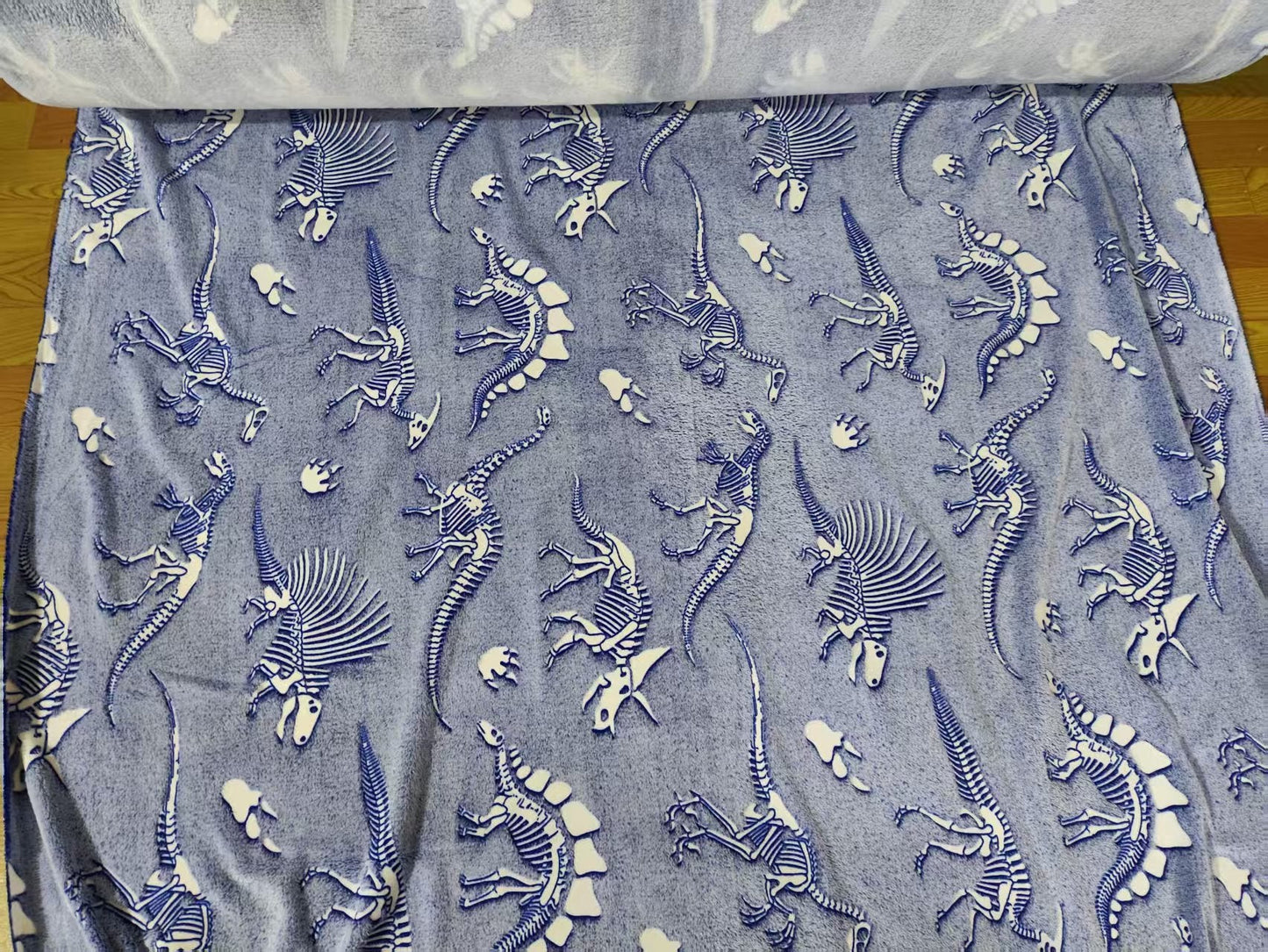 Glow - in - the - Dark Kids Throw Blanket – Unicorn or Dinosaur – 59" × 79" - with Glow - in - the - Dark Unicorn 59" × 79" | Sold by Uncle Wiener's Wholesale