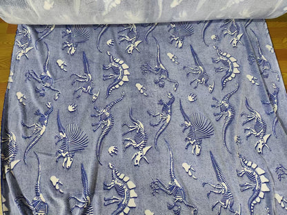 Glow - in - the - Dark Kids Throw Blanket – Unicorn or Dinosaur – 59" × 79" - with Glow - in - the - Dark Unicorn 59" × 79" | Sold by Uncle Wiener's Wholesale