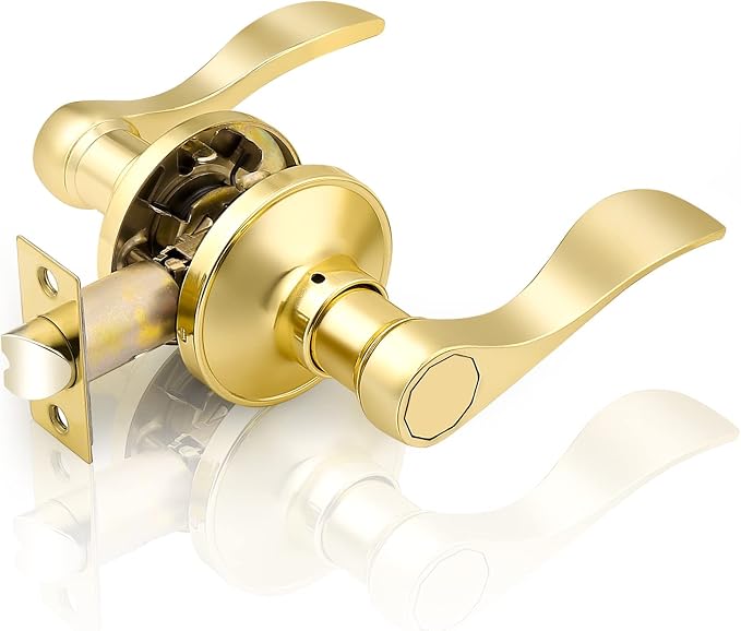 Gobrico Keyless Passage Door Lever – Interior Hallway & Closet Door Handle, Reversible Modern Lever Lockset for Left & Right Hand Doors - Furniture with 10 | Sold by Uncle Wiener's Wholesale