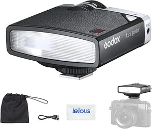 Godox Lux Junior Retro Camera Flash – Compact On-Camera Speedlite with Auto & Manual Modes