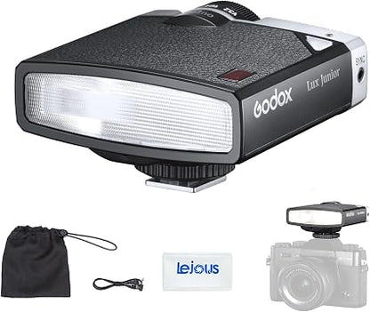 Godox Lux Junior Retro Camera Flash – Compact On-Camera Speedlite with Auto & Manual Modes - Electronics with | Sold by Uncle Wiener's Wholesale