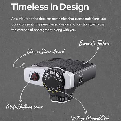 Godox Lux Junior Retro Camera Flash – Compact On-Camera Speedlite with Auto & Manual Modes - Electronics with | Sold by Uncle Wiener's Wholesale