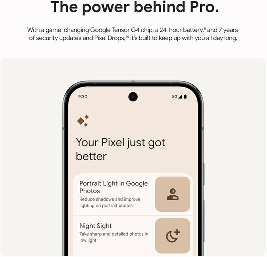 Google Pixel 9 Pro (6.3″, Obsidian) - with | Sold by Uncle Wiener's Wholesale