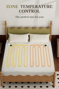 Gotcozy Heated Mattress Pad King Size Dual Control - Electric Mattress Pad Fit up to 15‘’ with 6 Heat Setting & 10 Hour Auto Off ETL Certified Machine Washable(White) - with | Sold by Uncle Wiener's Wholesale