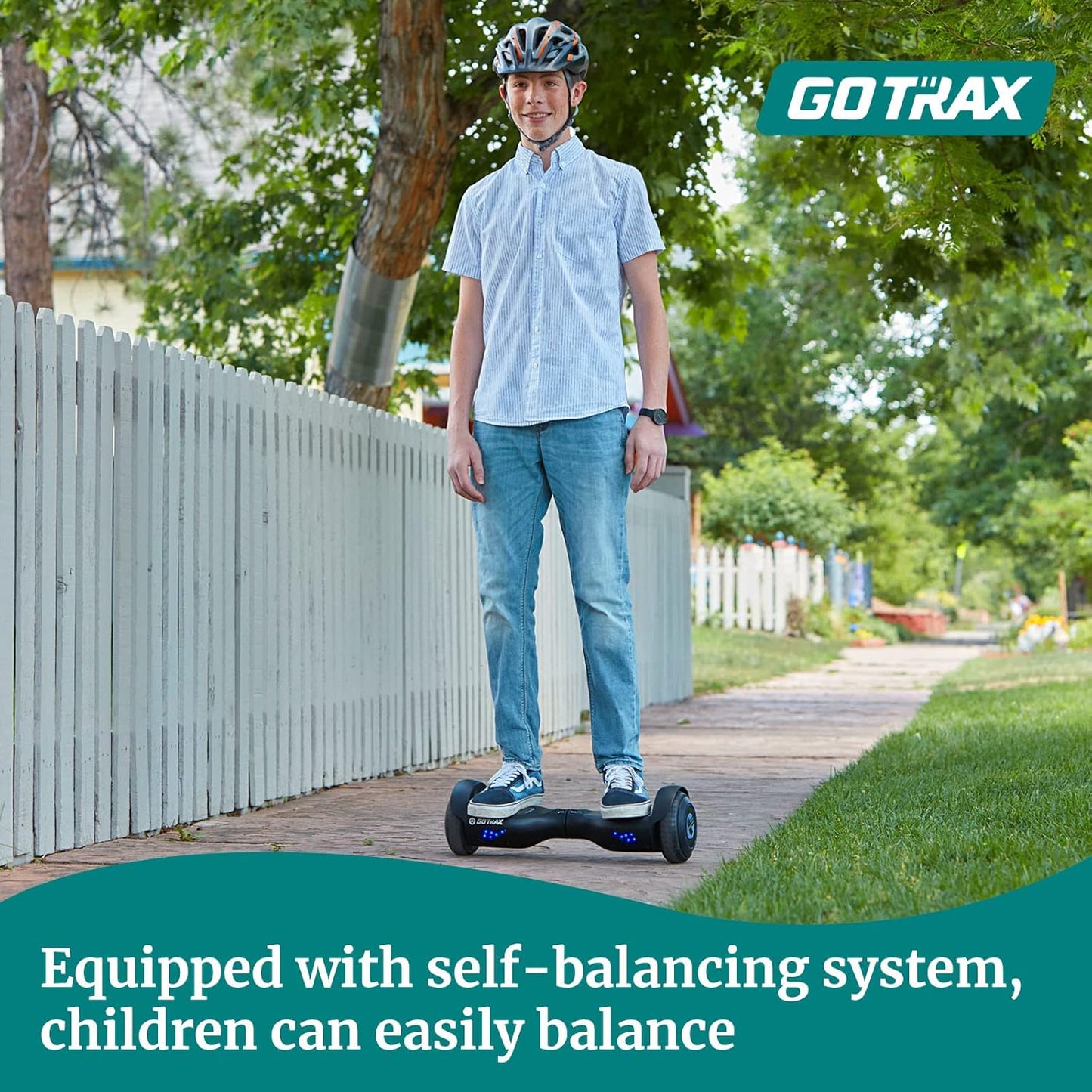 Gotrax EDGE Hoverboard – 6.5" LED Wheels, Dual 200W Motors, UL2272 Self - Balancing Scooter GTXEDGETEAL - with | Sold by Uncle Wiener's Wholesale