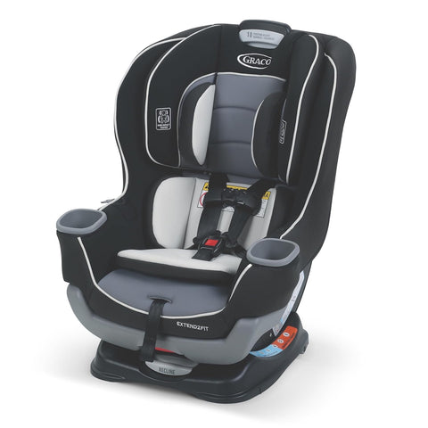 Graco Extend2Fit Convertible Baby Car Seat, Rear and Forward Facing, Adjustable Extension Panel for Extra Legroom, Gotham - with | Sold by Uncle Wiener's Wholesale