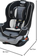 Graco Extend2Fit Convertible Car Seat, 2 - in - 1 Forward & Rear - Facing Baby Car Seat, 1.8 - 30 kg (4 - 65 lb), Gotham - with | Sold by Uncle Wiener's Wholesale