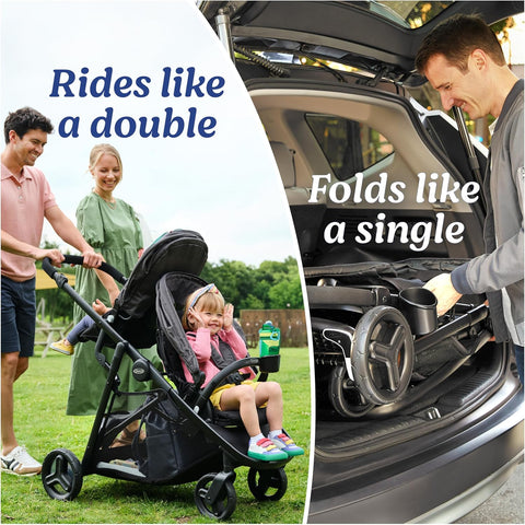 Graco Ready2Grow 2.0 Double Stroller, Rafa - with | Sold by Uncle Wiener's Wholesale