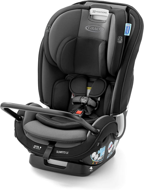 Graco SlimFit3 LX 3 - in - 1 Car Seat ft. Anti - Rebound Bar, Baby to Big Kid Car Seat, 2.2 - 45 kg (4 - 100 lb), Gotham - with | Sold by Uncle Wiener's Wholesale