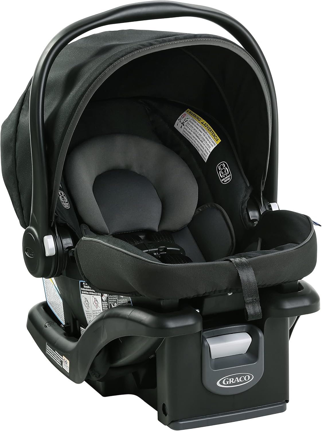 Graco SnugRide 35 Lite LX Infant Car Seat | Baby Car Seat (1.8 - 15.8 kg) | ProtectPlus Engineered | 4 - Position Adjustable Base | Gotham - with | Sold by Uncle Wiener's Wholesale