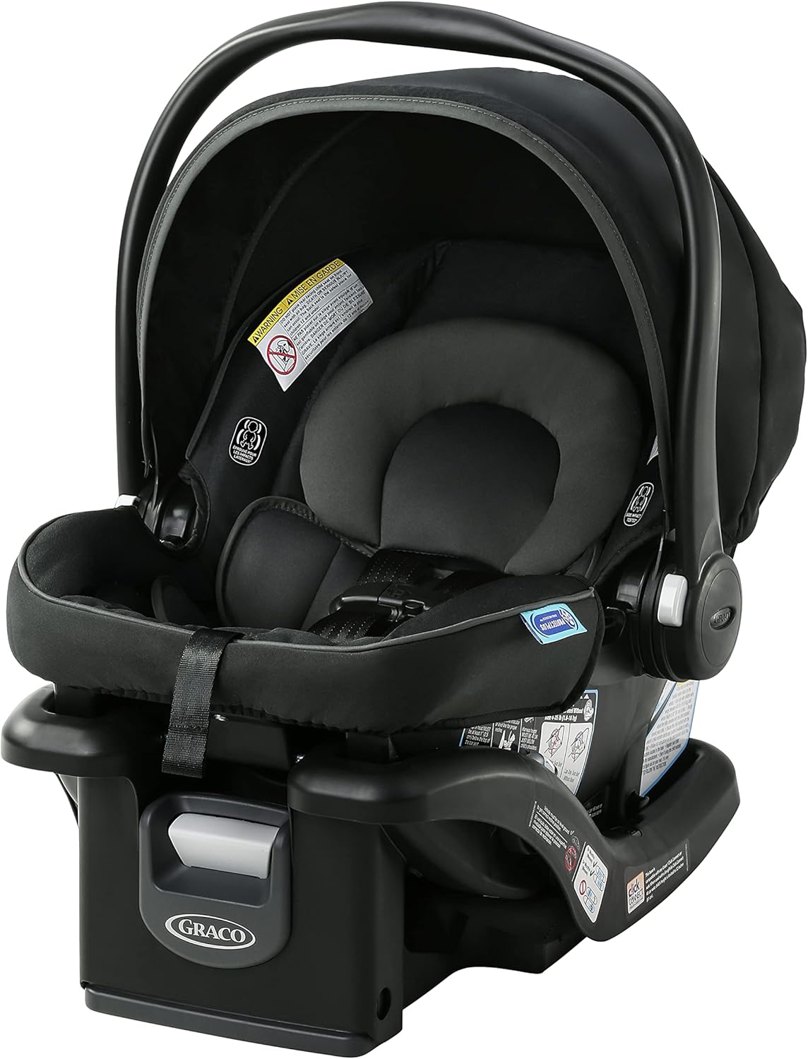 Graco SnugRide 35 Lite LX Infant Car Seat | Baby Car Seat (1.8 - 15.8 kg) | ProtectPlus Engineered | 4 - Position Adjustable Base | Gotham - with | Sold by Uncle Wiener's Wholesale