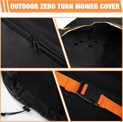 GREENER Zero Turn Lawn Mower Cover 800D Waterproof Heavy Duty Universal Fit for 54 Inch Decks - Farm Equipment with | Sold by Uncle Wiener's Wholesale
