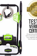 Greenworks 1800 PSI 1.2 GPM Pressure Washer (Open Frame) PWMA Certified - with 1800PSI | Sold by Uncle Wiener's Wholesale