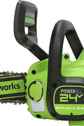 Greenworks 24V 12" Brushless Cordless Compact Chainsaw (Great For Storm Clean - Up, Pruning, and Firewood / 125+ Compatible Tools), Tool Only - with Green | Sold by Uncle Wiener's Wholesale