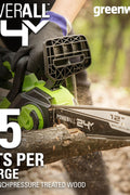 Greenworks 24V 12" Brushless Cordless Compact Chainsaw (Great For Storm Clean - Up, Pruning, and Firewood / 125+ Compatible Tools), Tool Only - with Green | Sold by Uncle Wiener's Wholesale
