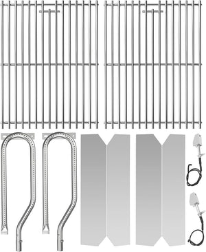 Grill Replacement Parts Kit – Stainless Steel Grates, Burners, Heat Plates & Igniters for 720/730-0891 Series Gas Grills