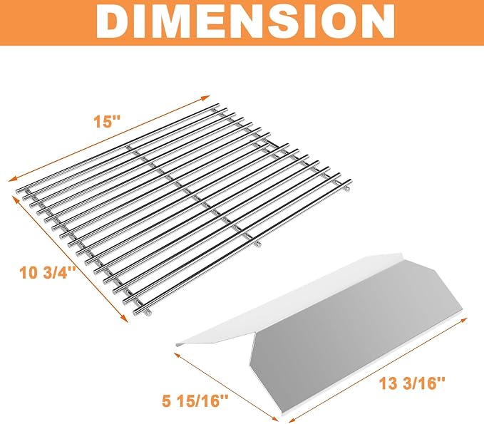 Grill Replacement Parts Kit – Stainless Steel Grates, Burners, Heat Plates & Igniters for 720/730-0891 Series Gas Grills - General Equipment with | Sold by Uncle Wiener's Wholesale
