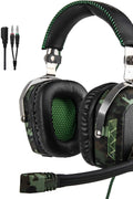 GW SADES SA926T Stereo Gaming Headset for PS4 New Xbox One, Bass Over - Ear Headphones with Microphone and In - line Volume Control for Laptop, PC, Mac, iPad, Computer, Smart phones(Camouflage) - with | Sold by Uncle Wiener's Wholesale