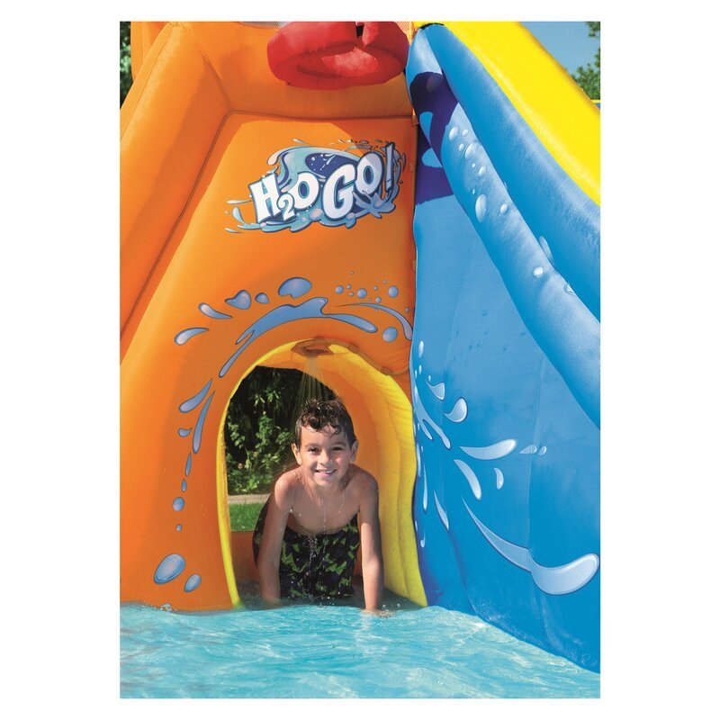 H2OGO! Turbo Splash Zone Inflatable Water Park – 12 ft Wet & Dry Slide, Pool & Blower – 53302 - with | Sold by Uncle Wiener's Wholesale