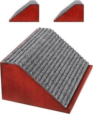 HaiSenseeCo Pet Ramp for Cats & Small Dogs – Non-Slip Wooden Pet Stairs with Fabric Surface, 35cm Gentle Slope