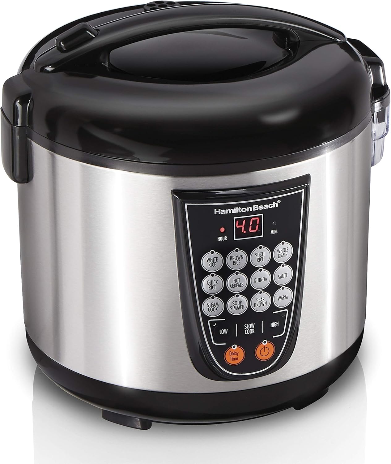 Hamilton Beach 14 in 1 Multi Cooker, 4.5 Quarts,Stainless Steel ,37571, used, scratches - with | Sold by Uncle Wiener's Wholesale
