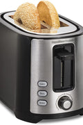 Hamilton Beach Extra - Wide - Slot 2 Slice Toaster, Black & Silver, 22633G - with | Sold by Uncle Wiener's Wholesale