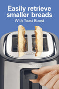Hamilton Beach Extra - Wide - Slot 2 Slice Toaster, Black & Silver, 22633G - with | Sold by Uncle Wiener's Wholesale