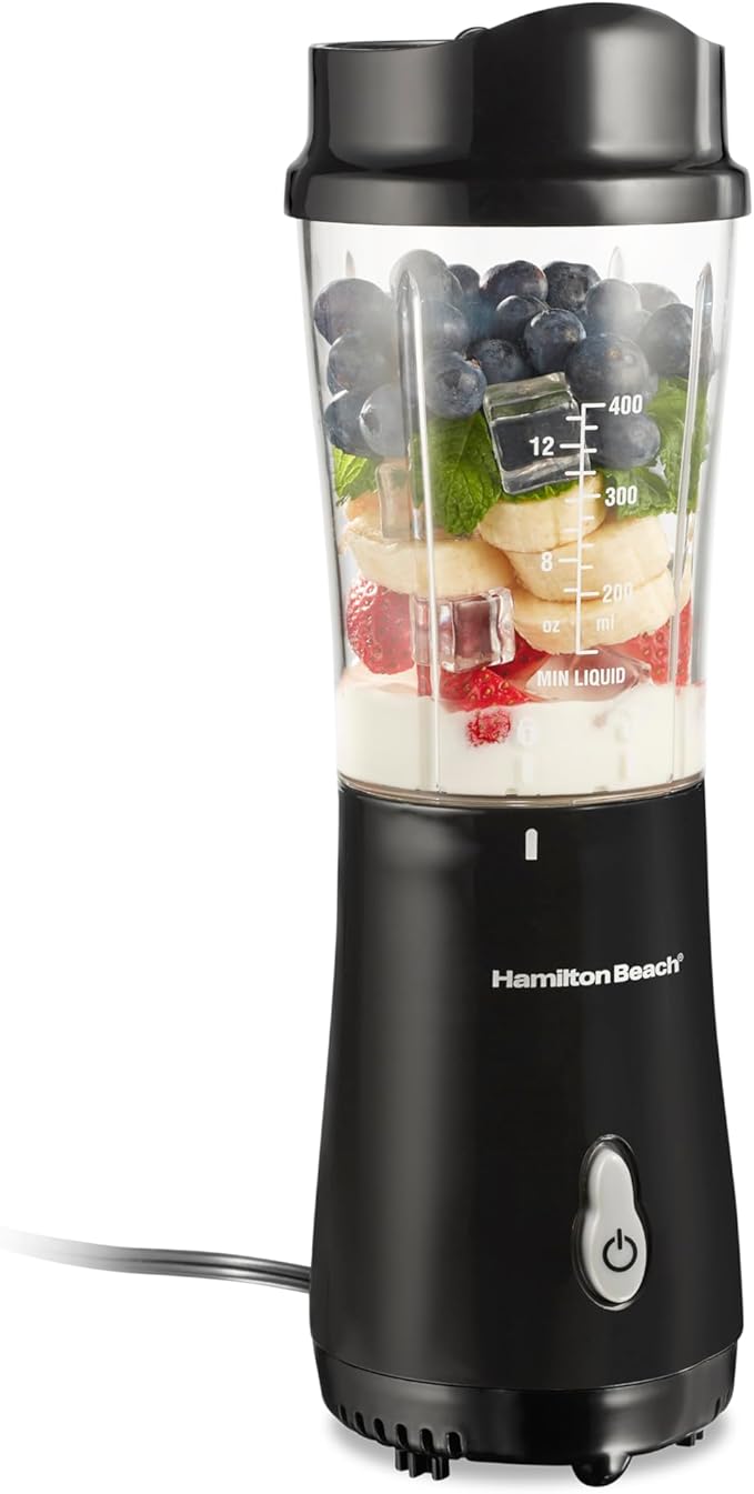 Hamilton Beach Personal Blender – 14 oz Single-Serve Smoothie Blender with Travel Cup & Lid - Kitchen Appliances with | Sold by Uncle Wiener's Wholesale