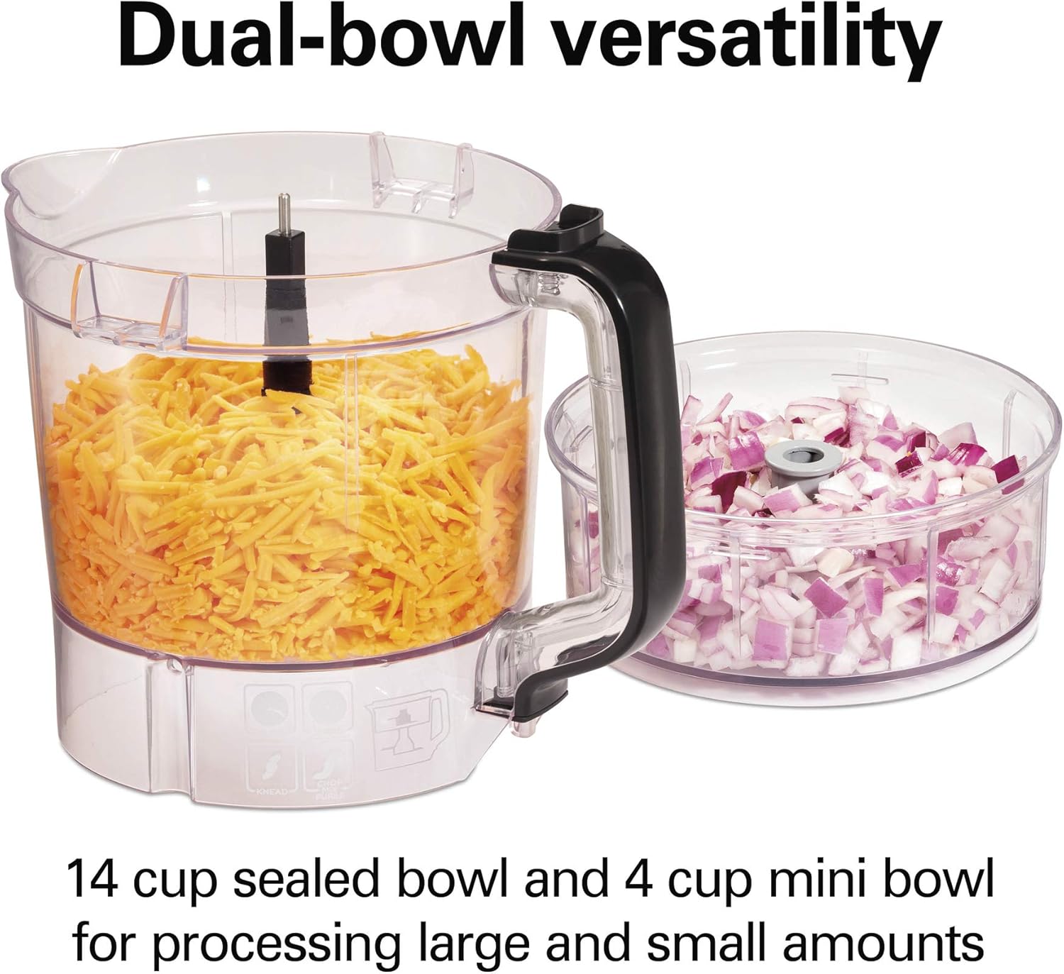 Hamilton Beach Stack & Snap Duo Food Processor, 14 Cup Capacity, 70585, used item, missing parts, photo added - with | Sold by Uncle Wiener's Wholesale
