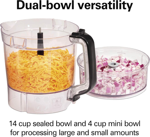 Hamilton Beach Stack & Snap Duo Food Processor, 14 Cup Capacity, 70585, used item, missing parts, photo added - with | Sold by Uncle Wiener's Wholesale