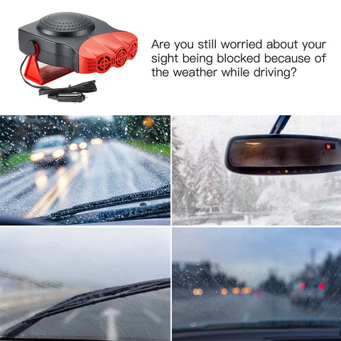 Handheld 12V 2‑in‑1 Ceramic Heater Fan & Defroster – COT26 - with | Sold by Uncle Wiener's Wholesale