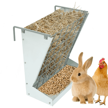 Hang On Rustproof Steel Hay Feeder Rack Livestock Calf Horse Goat Sheep Cow LYOM260 - with | Sold by Uncle Wiener's Wholesale