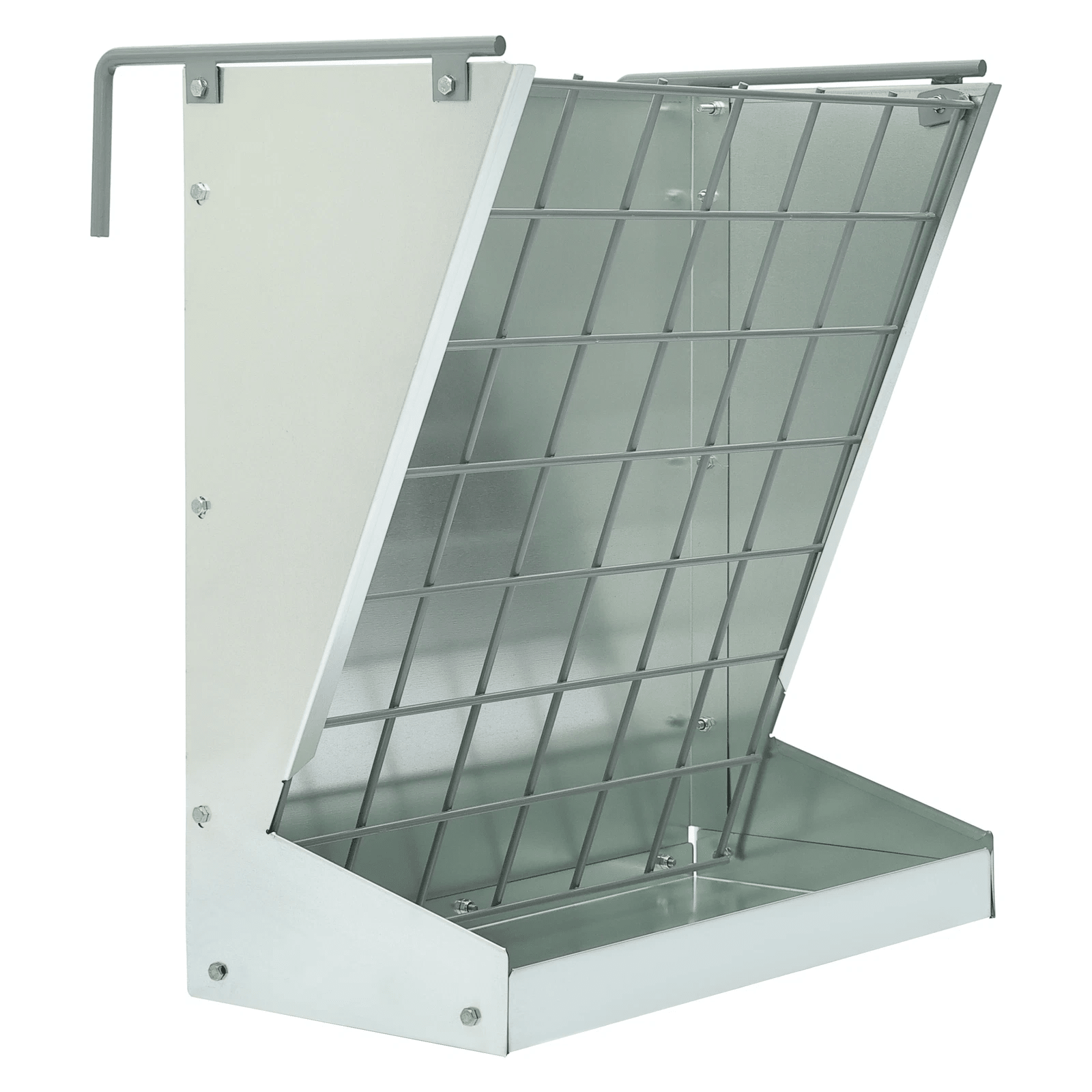 Hang On Rustproof Steel Hay Feeder Rack Livestock Calf Horse Goat Sheep Cow LYOM260 - with | Sold by Uncle Wiener's Wholesale