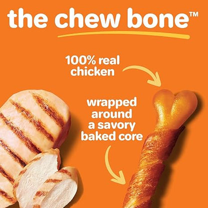 Hartz Oinkies Chicken Lasting Chew Bones – Rawhide-Free Dog Treats with Real Chicken Breast, 25 Count - Pet products with | Sold by Uncle Wiener's Wholesale