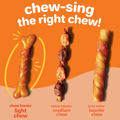 Hartz Oinkies Chicken Lasting Chew Bones – Rawhide-Free Dog Treats with Real Chicken Breast, 25 Count - Pet products with | Sold by Uncle Wiener's Wholesale