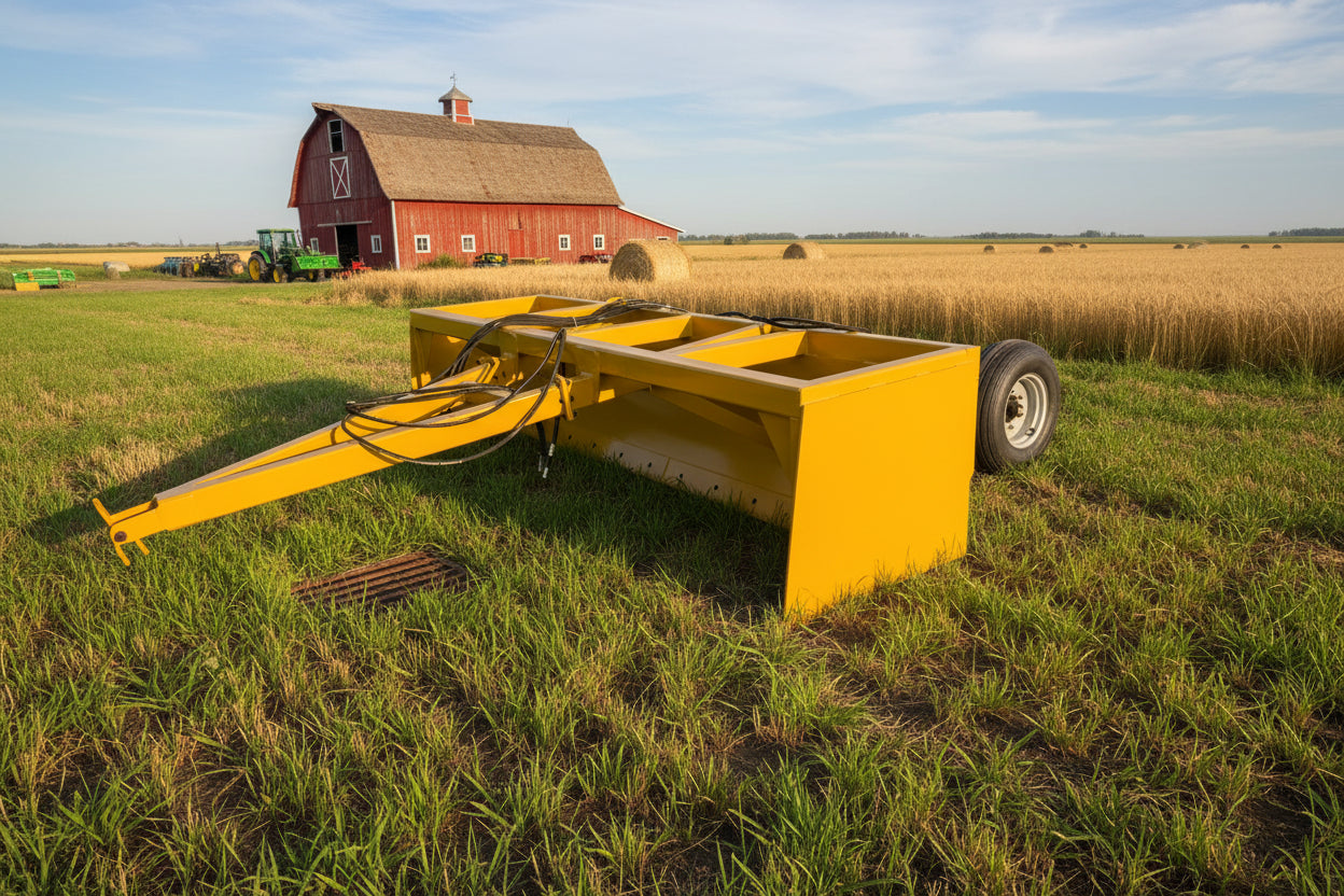 HD Box Scraper Tractor Hydraulic Tilt Land Leveler 8FT 10FT 12FT Heavy Duty BSHDTL - with 8 FT | Sold by Uncle Wiener's Wholesale