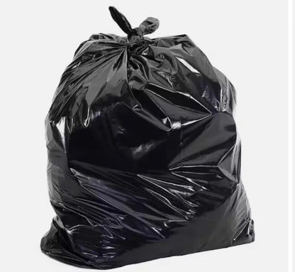 HDPE Black Trash Liners – Heavy Duty & Light Duty – 60 & 100 Gallon Options - with 60 Gallon – 35.4" × 43.3" – 2.4 Mil | Sold by Uncle Wiener's Wholesale