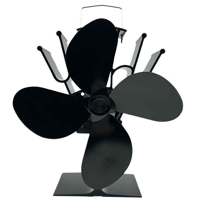 Heat Powered Stove Fans – 4 & 6 Blade Models Eco - Friendly Wood Stove Circulators, No Electricity Needed - with 4 Blade | Sold by Uncle Wiener's Wholesale