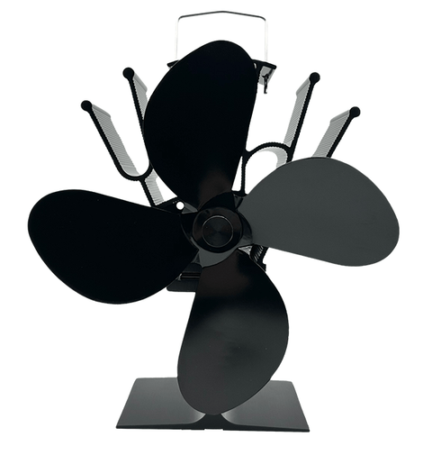 Heat Powered Stove Fans – 4 & 6 Blade Models Eco - Friendly Wood Stove Circulators, No Electricity Needed - with 4 Blade | Sold by Uncle Wiener's Wholesale