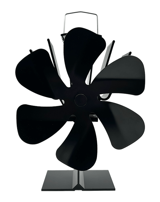 Heat Powered Stove Fans – 4 & 6 Blade Models Eco - Friendly Wood Stove Circulators, No Electricity Needed - with 6 Blade | Sold by Uncle Wiener's Wholesale